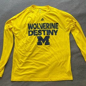 Adidas University of Michigan Athletic Long Sleeve